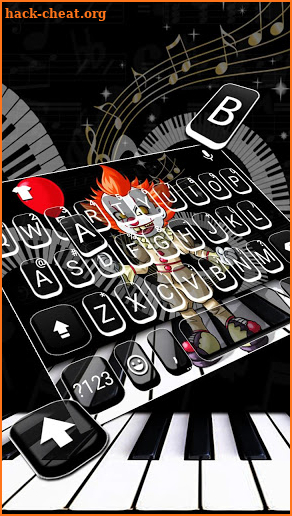 Scary Piano Clown Keyboard Theme screenshot