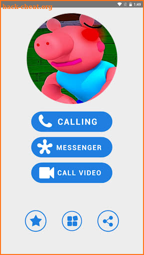 Scary Piggy Granny Fake call screenshot