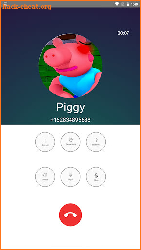 Scary Piggy Granny Fake call screenshot