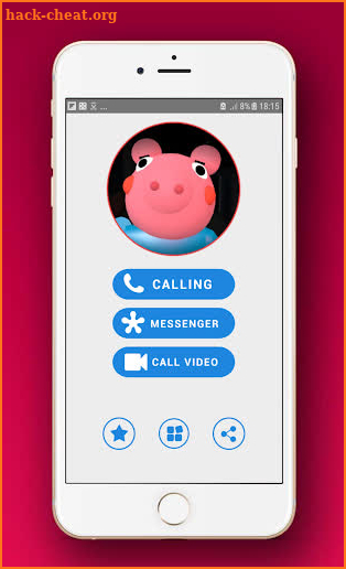 scary piggy roblx fake video call & chat simulator screenshot