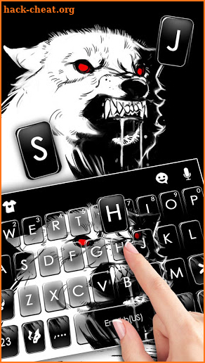 Scary Rabid Wolf Keyboard Theme screenshot