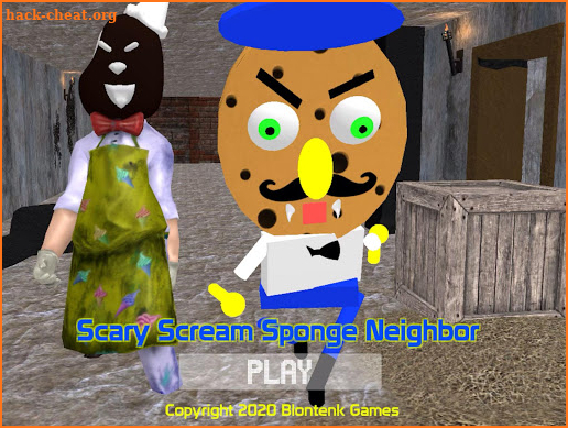 Scary Scream Neighbor Sponge Night screenshot