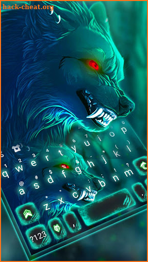 Scary Wild Wolf Keyboard Theme screenshot