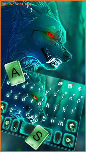 Scary Wild Wolf Keyboard Theme screenshot