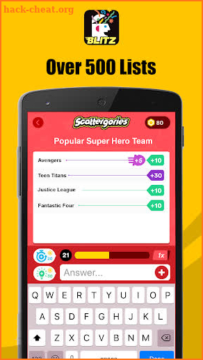 Scattergories Blitz - Ready, Set, List! screenshot