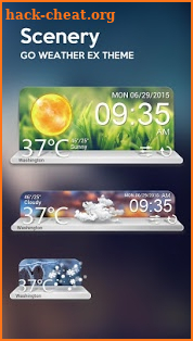 Scenery Weather Widget Theme screenshot