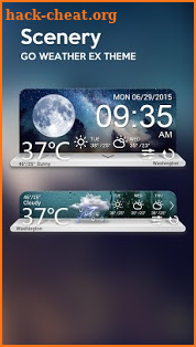 Scenery Weather Widget Theme screenshot