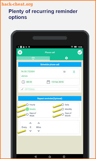 Schedule phone calls : Call Reminder + Notes [PRO] screenshot
