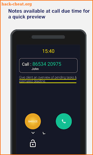 Schedule phone calls : Call Reminder + Notes [PRO] screenshot