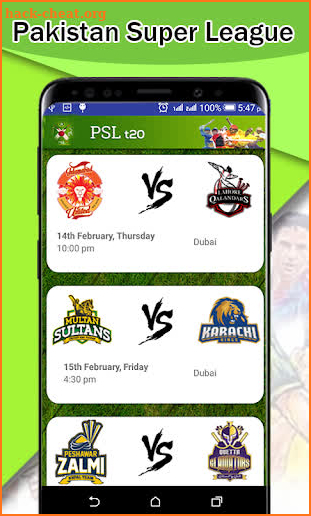 Schedule PSL 2019 - Super League Live Cricket screenshot