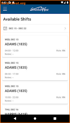 ScheduleWise screenshot