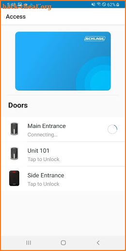 Schlage Mobile Access screenshot
