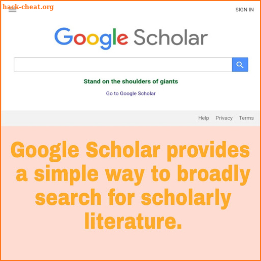 Scholar screenshot