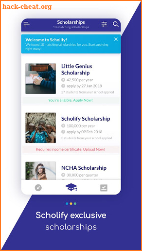 Scholify: Simplest Scholarship Discovery Platform screenshot