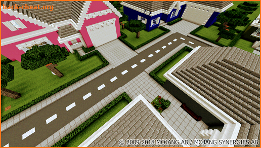 School and Neighborhood MCPE map screenshot