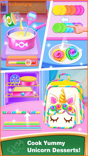 School Backpack Cake Maker-Lunch Hour Girly Game screenshot