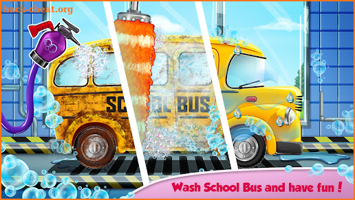 School Bus Wash & Repair Game screenshot