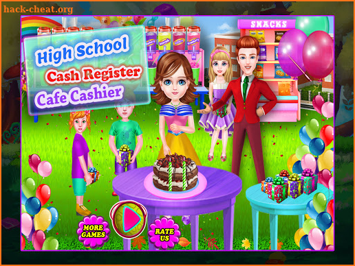 School Cafe Cash Register Girl screenshot
