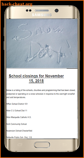 School Closings screenshot