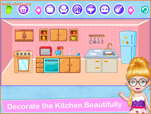 School Decorating Doll House Town My HomePlay Game screenshot