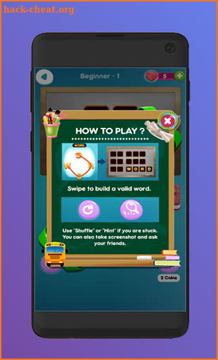 School Game CrossWords Learning English screenshot