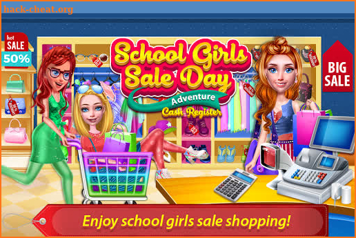 School Girls Sales Day Adventure - Cash Register screenshot