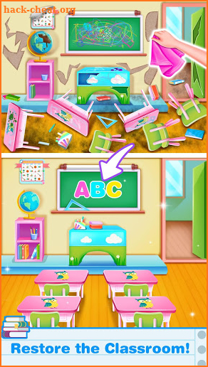 School House Clean up – Baby Girl Cleaning Games screenshot