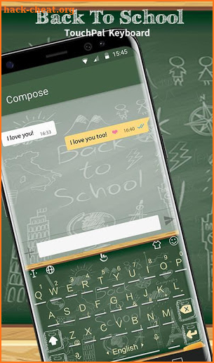 School Life Style Keyboard Theme screenshot