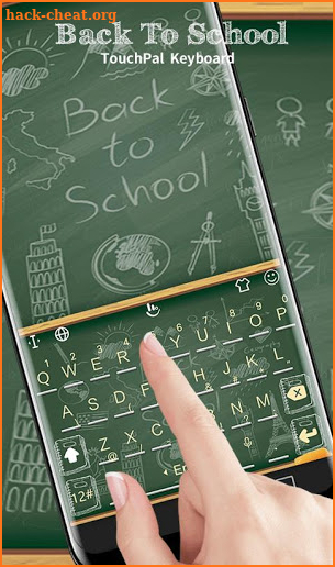 School Life Style Keyboard Theme screenshot