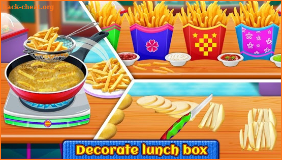 School Lunch Maker - Burger, Sandwich, Fries,Juice screenshot
