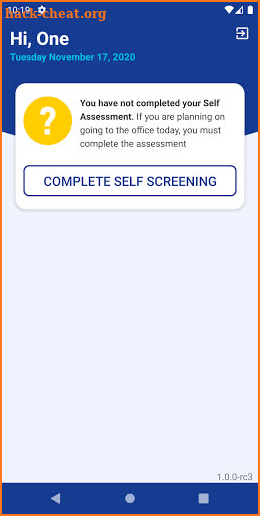 Schools Self Screening screenshot