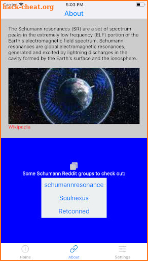 Schumann Resonance screenshot