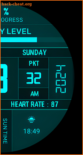 Sci-Fi Digital Pro Watch Face screenshot