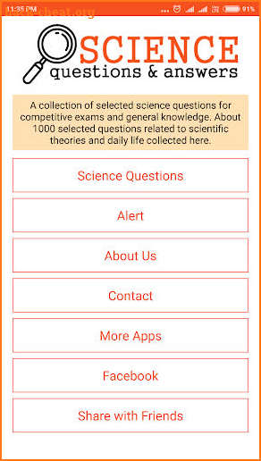 Science Questions Answers screenshot