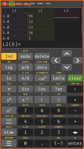 Scientific calculator 30 ti pro, 34 pro screenshot