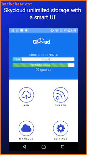 sCloud  - Unlimited FREE Cloud Storage & Backup screenshot