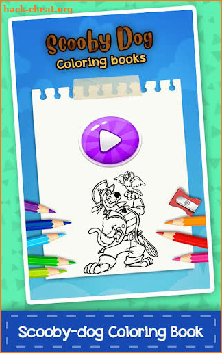 Scoby Coloring doog game Book screenshot
