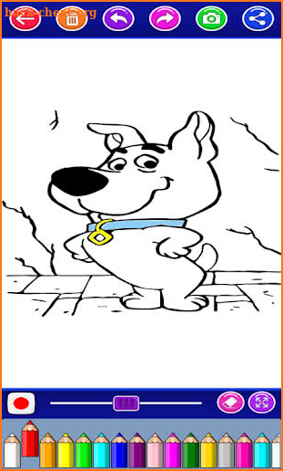 Scoob dog coloring book screenshot
