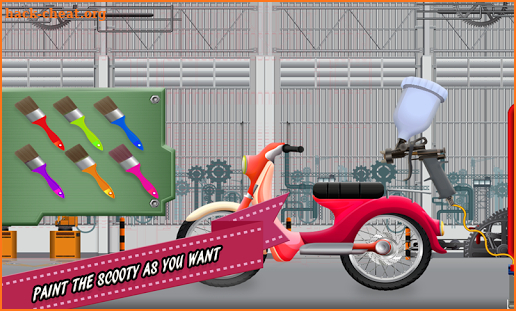 Scooter Motobike Maker Factory: Repair Game screenshot