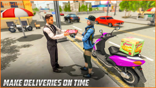 Scooty Bike Pizza Delivery Girl Simulator screenshot