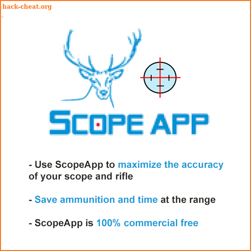 ScopeApp - Rifle scope sight in MOA/MIL calculator screenshot