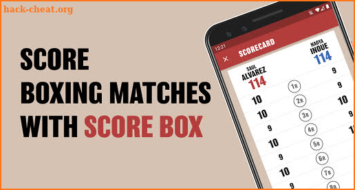 SCORE BOX (Boxing Scorecard App) screenshot