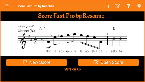 Score Fast Pro: compose, notate, play, print music screenshot