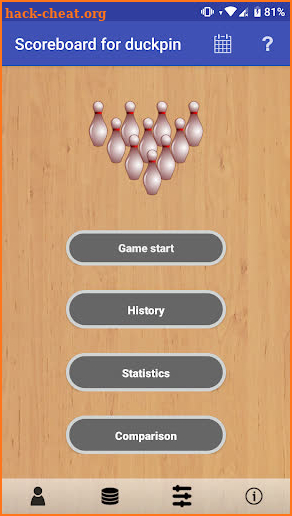 Scoreboard for duckpin screenshot