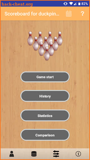 Scoreboard for duckpin Ultra screenshot