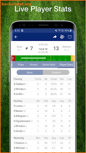 Scores App: Football Live Plays, Stats 2021 Season screenshot