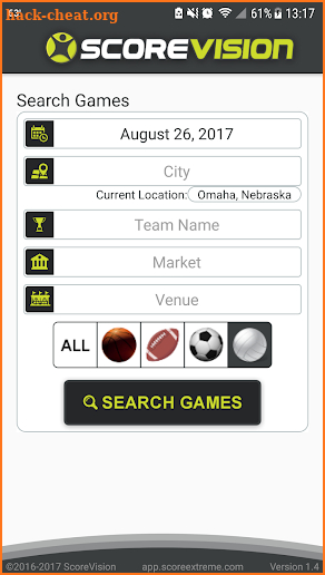 ScoreVision Fan App screenshot