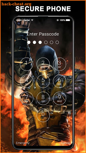 Scorpion Mortal Combat Wallpapers Lock Screen screenshot