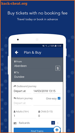 ScotRail Train Times & Tickets screenshot