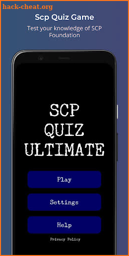 Scp Quiz Ultimate screenshot
